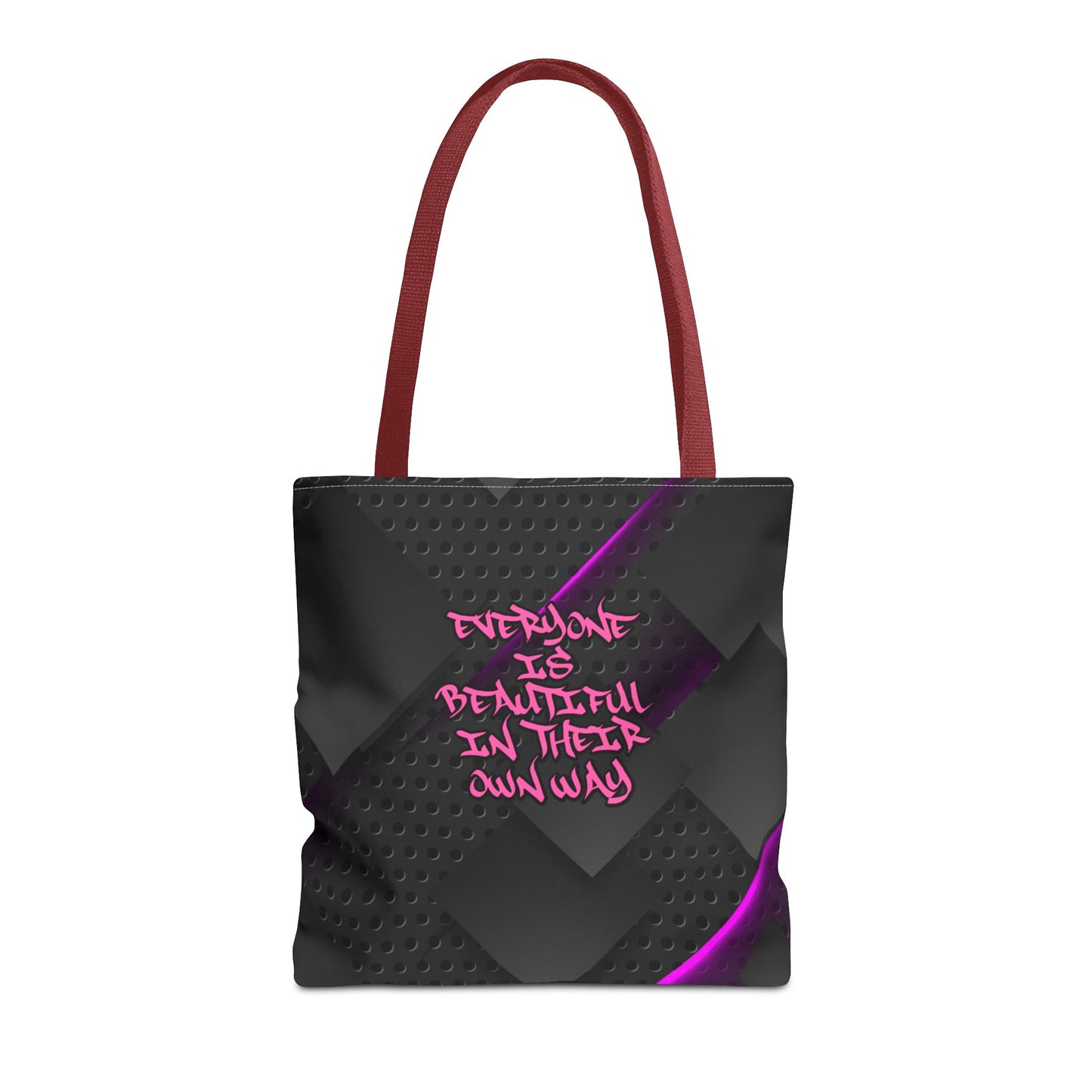 Everyone Is Beautiful In Their Own Way - Medium Matching Tote Bag - Bold Beauty. Bright Message.