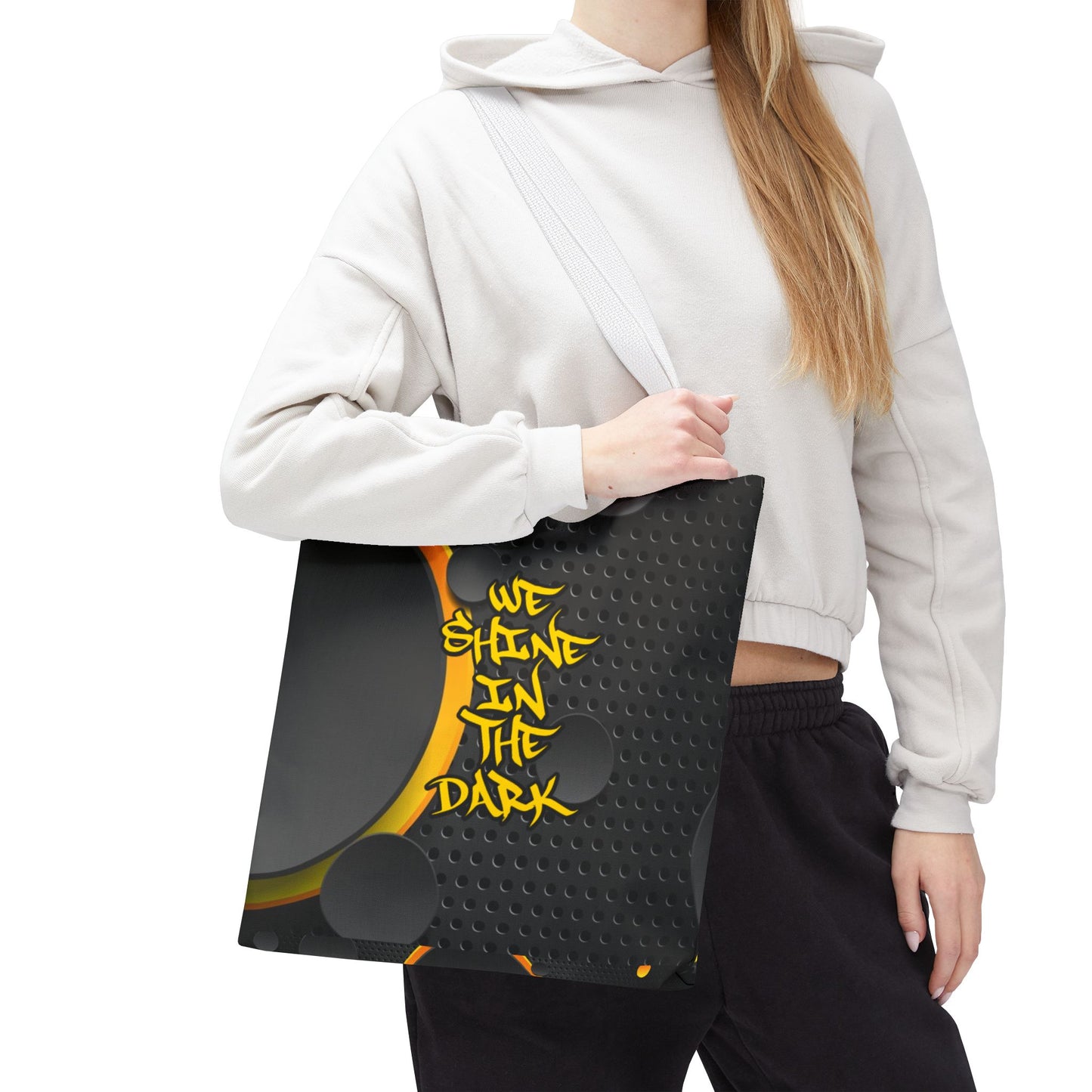 We Shine in the Dark - Medium Matching Tote Bag - Bold Light, Carried Bright