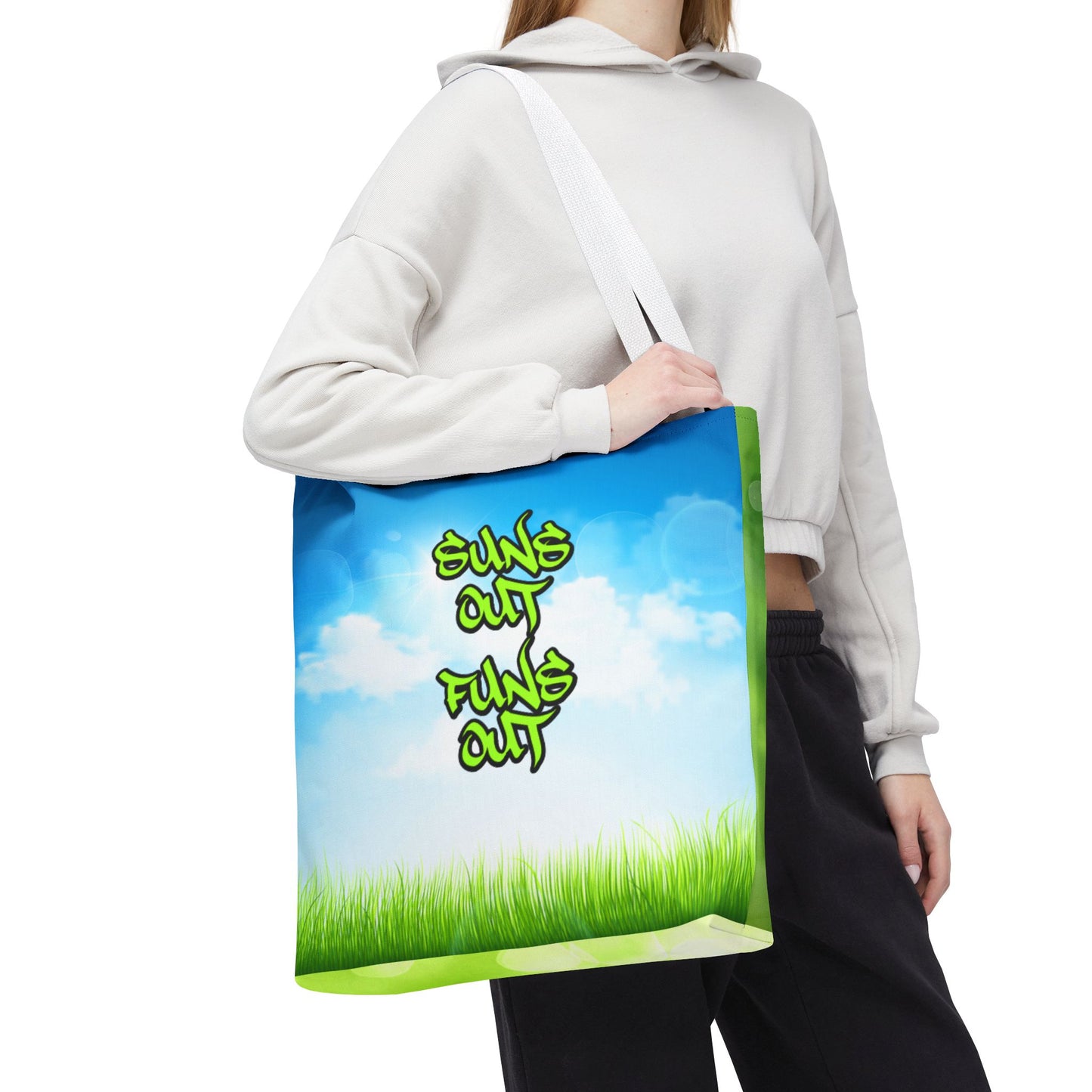 Suns Out, Funs Out - Large Matching Tote Bag - Bright Days. Big Energy.