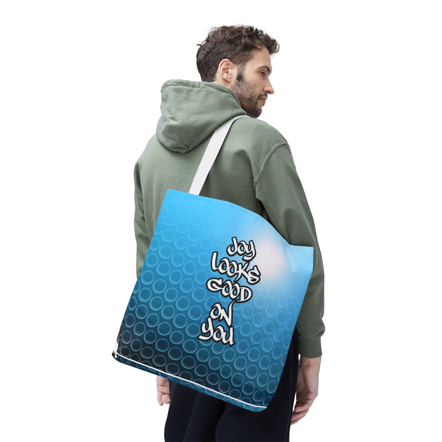 Joy Looks Good on You - Large Matching Tote Bag - Bright, Bold, and Built to Shine