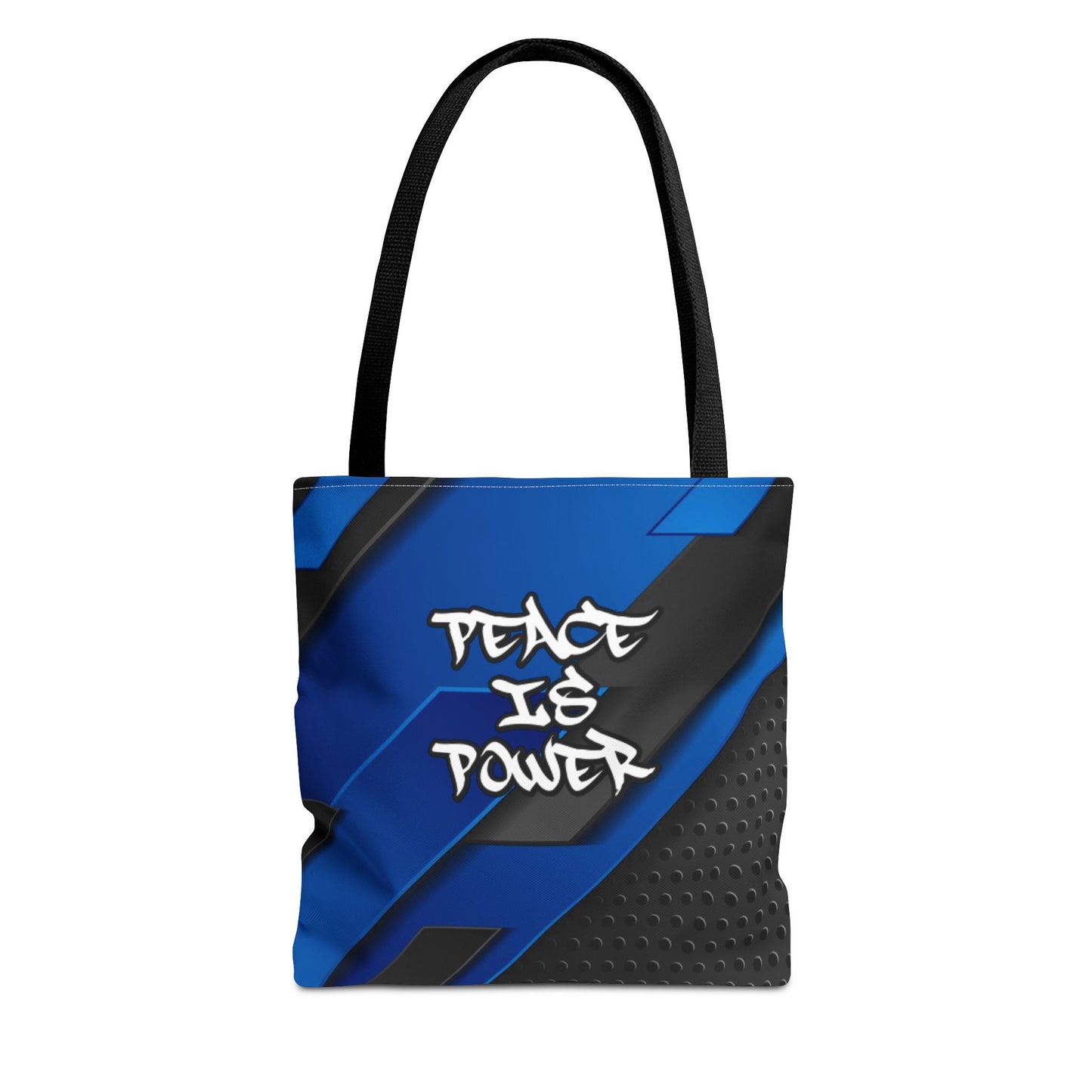 Peace Is Power - Small Matching Tote Bag - Calm, Cosmic, and Strong