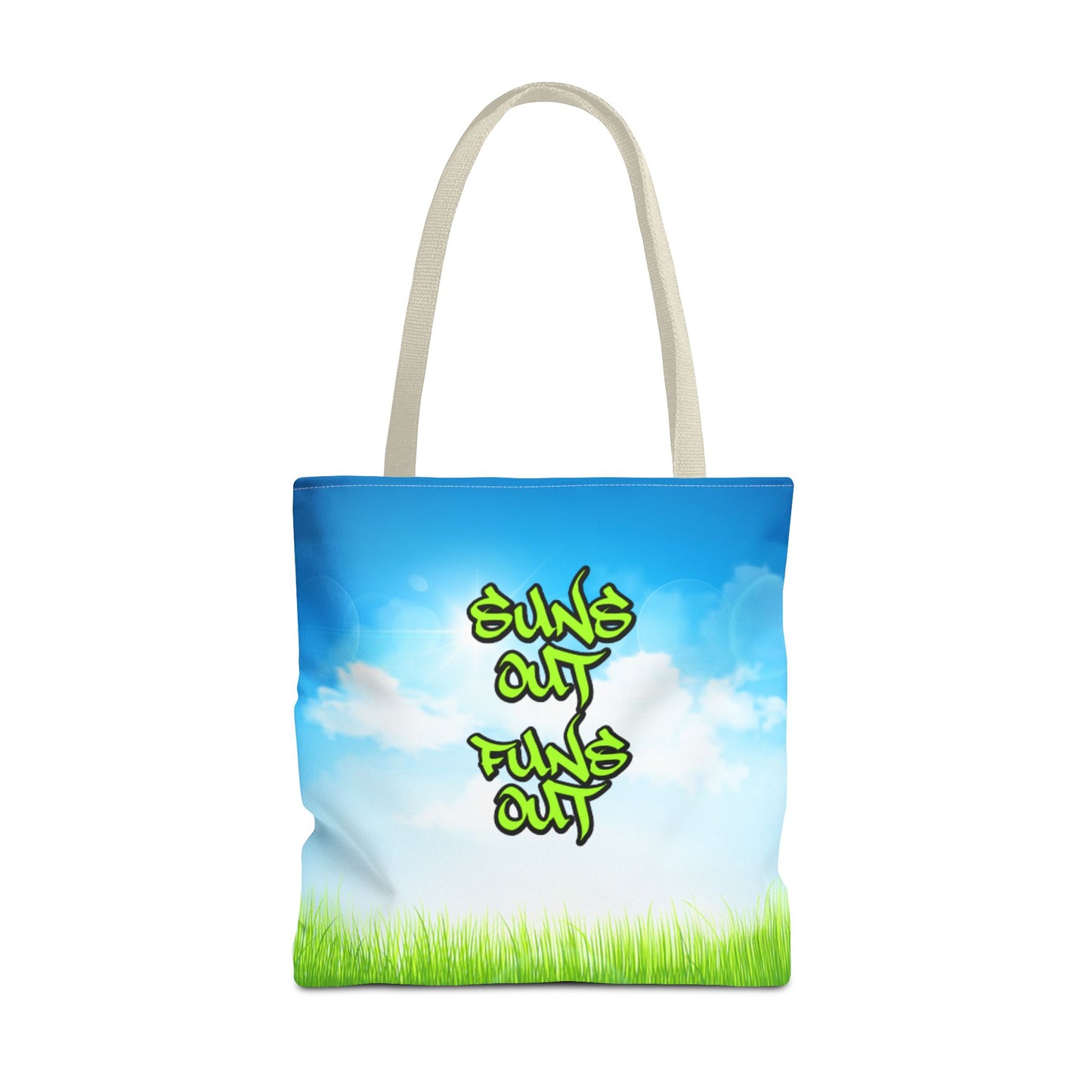 Suns Out, Funs Out - Large Matching Tote Bag - Bright Days. Big Energy.