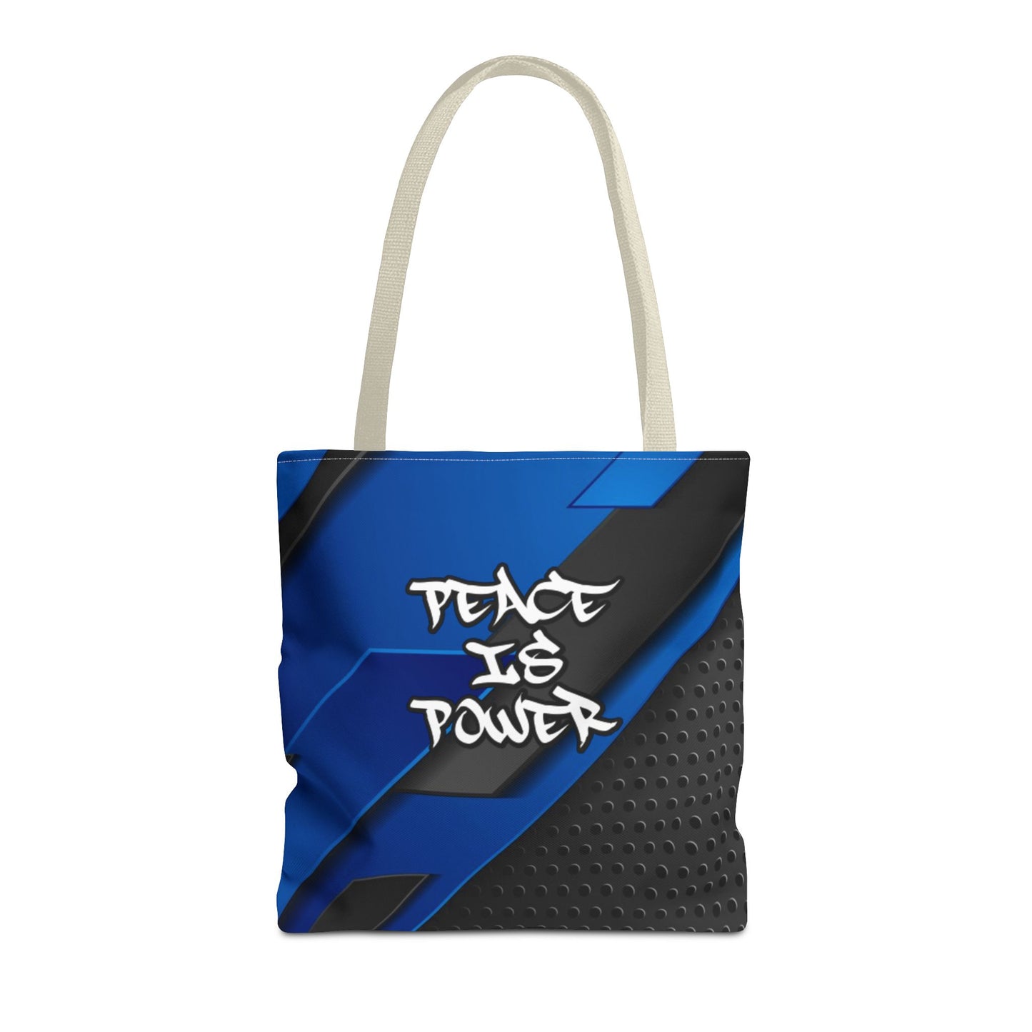 Peace Is Power - Medium Matching Tote Bag - Calm, Cosmic, and Strong