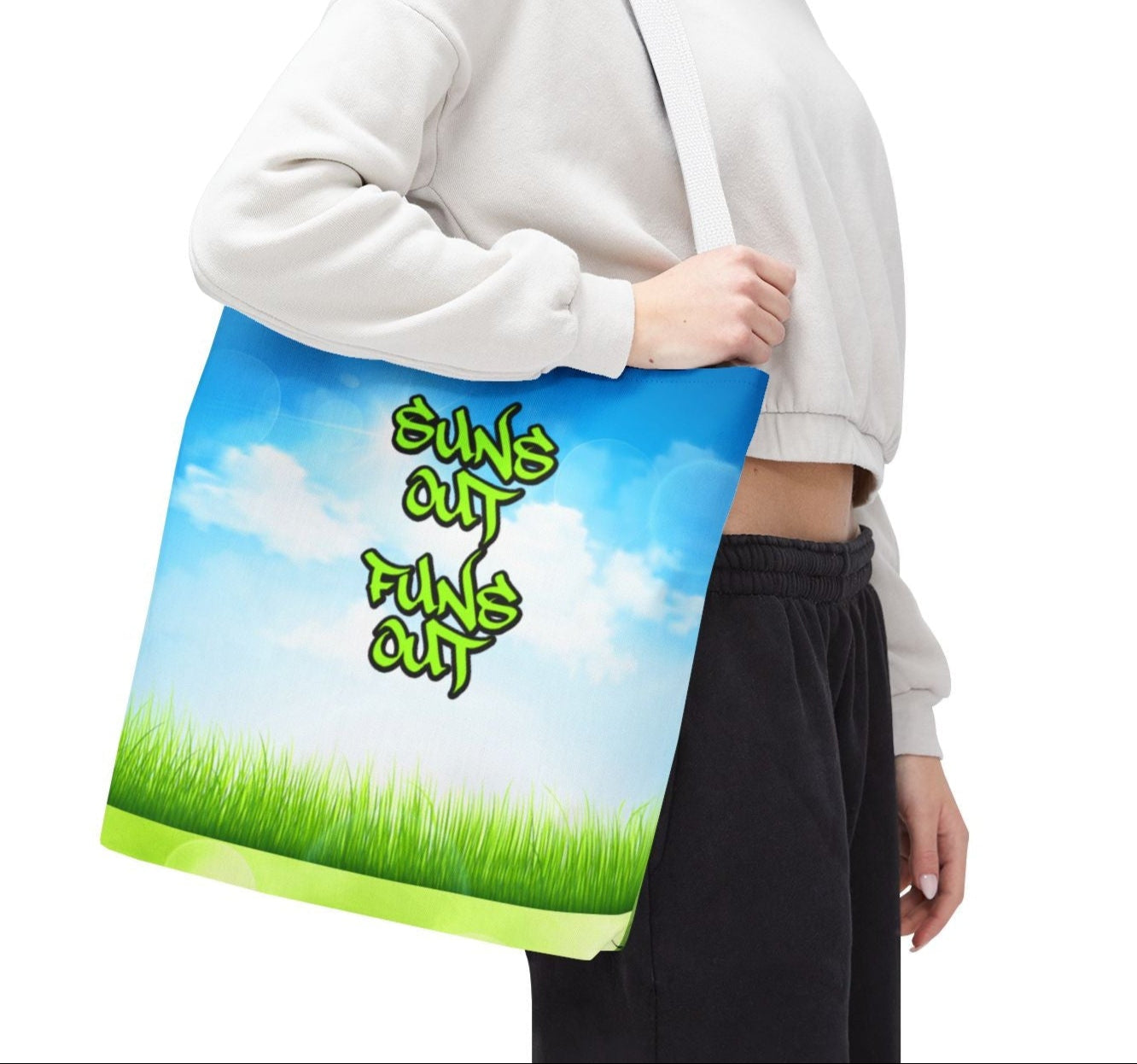 Suns Out, Funs Out - Medium Matching Tote Bag - Bright Days. Big Energy.