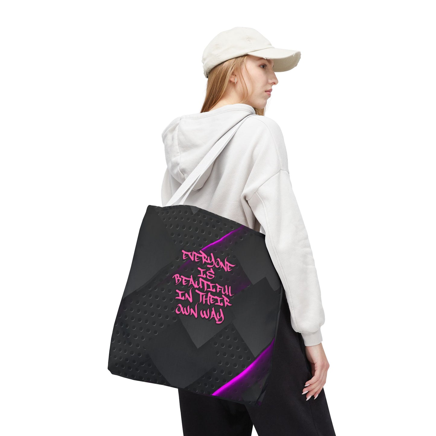 Everyone Is Beautiful In Their Own Way - Large Matching Tote Bag - Bold Beauty. Bright Message.