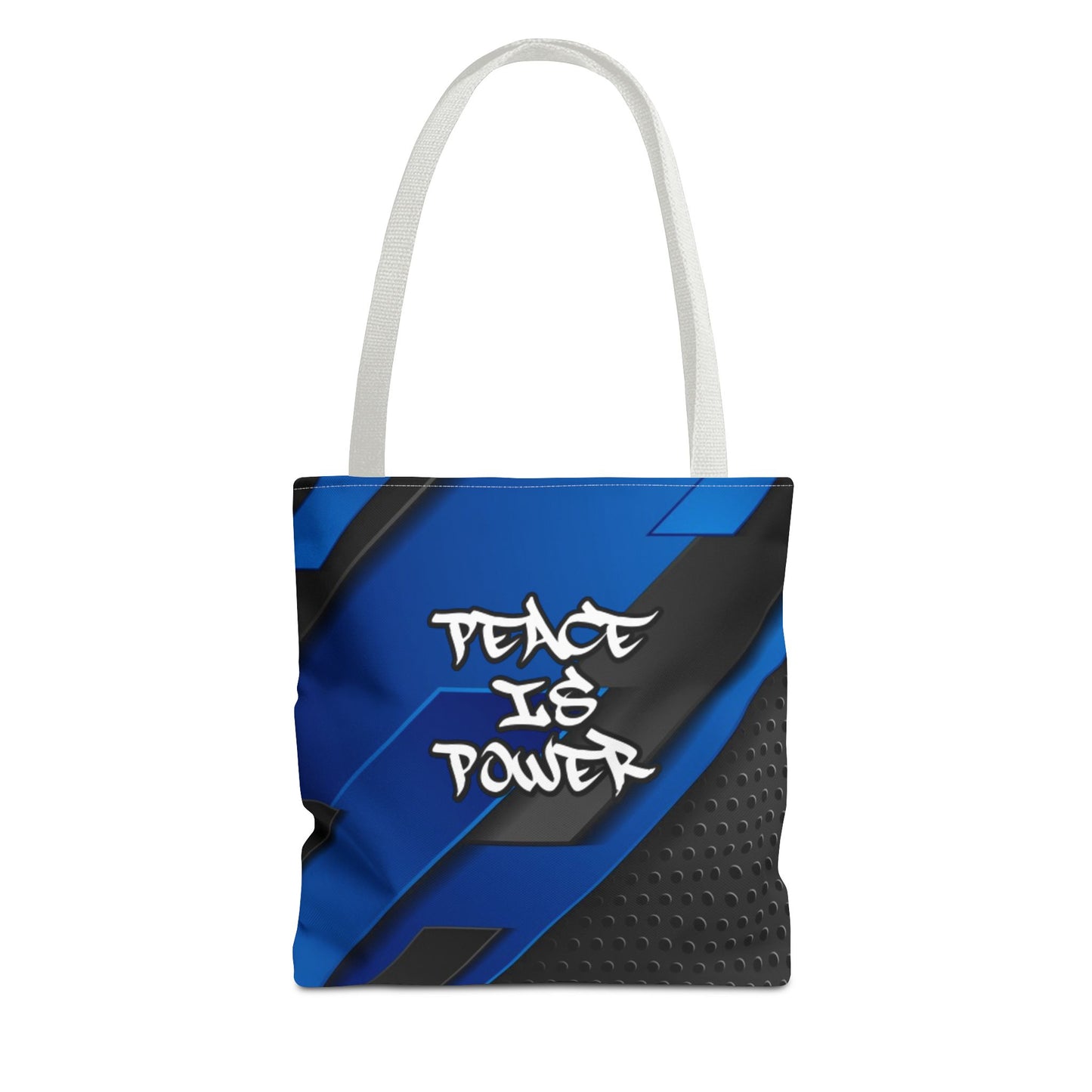 Peace Is Power - Small Matching Tote Bag - Calm, Cosmic, and Strong