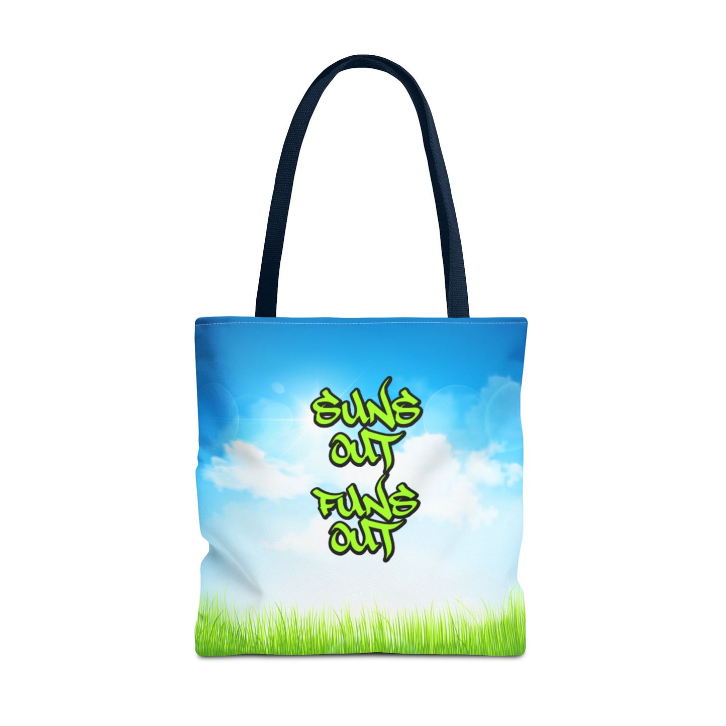 Suns Out, Funs Out - Large Matching Tote Bag - Bright Days. Big Energy.