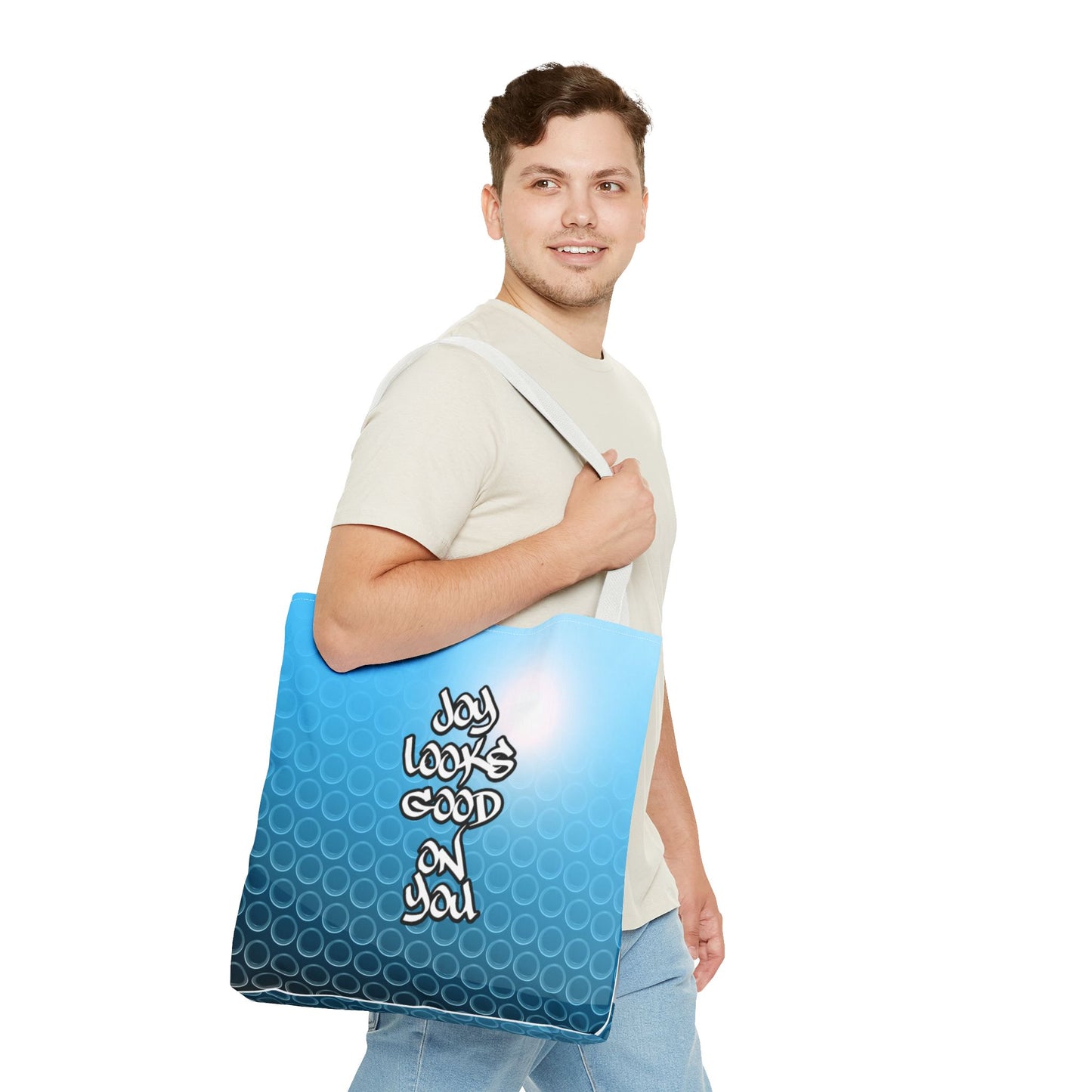 Joy Looks Good on You - Large Matching Tote Bag - Bright, Bold, and Built to Shine