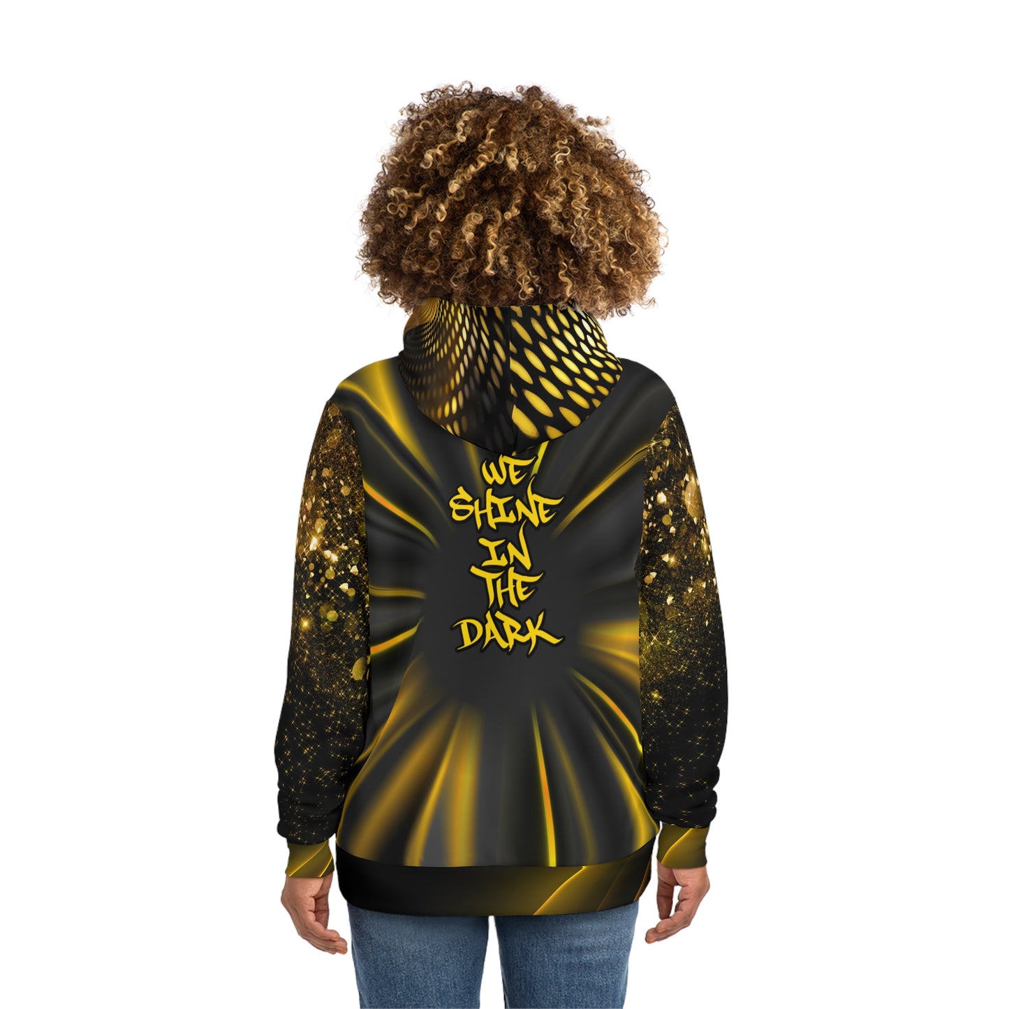 We Shine in the Dark Hoodie – Black, Yellow & Starry Magic