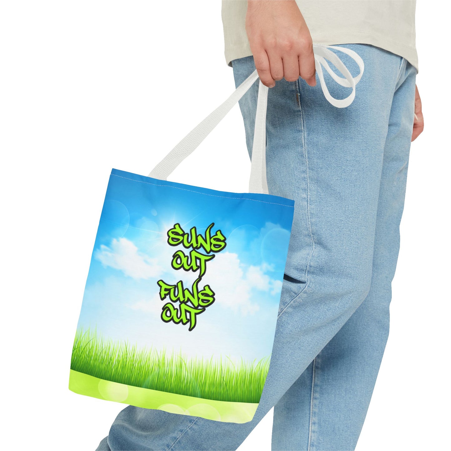 Suns Out, Funs Out - Small Matching Tote Bag - Bright Days. Big Energy.