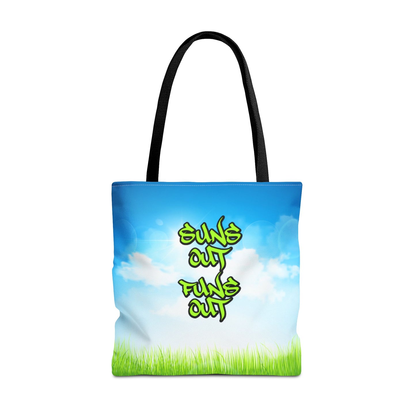 Suns Out, Funs Out - Large Matching Tote Bag - Bright Days. Big Energy.
