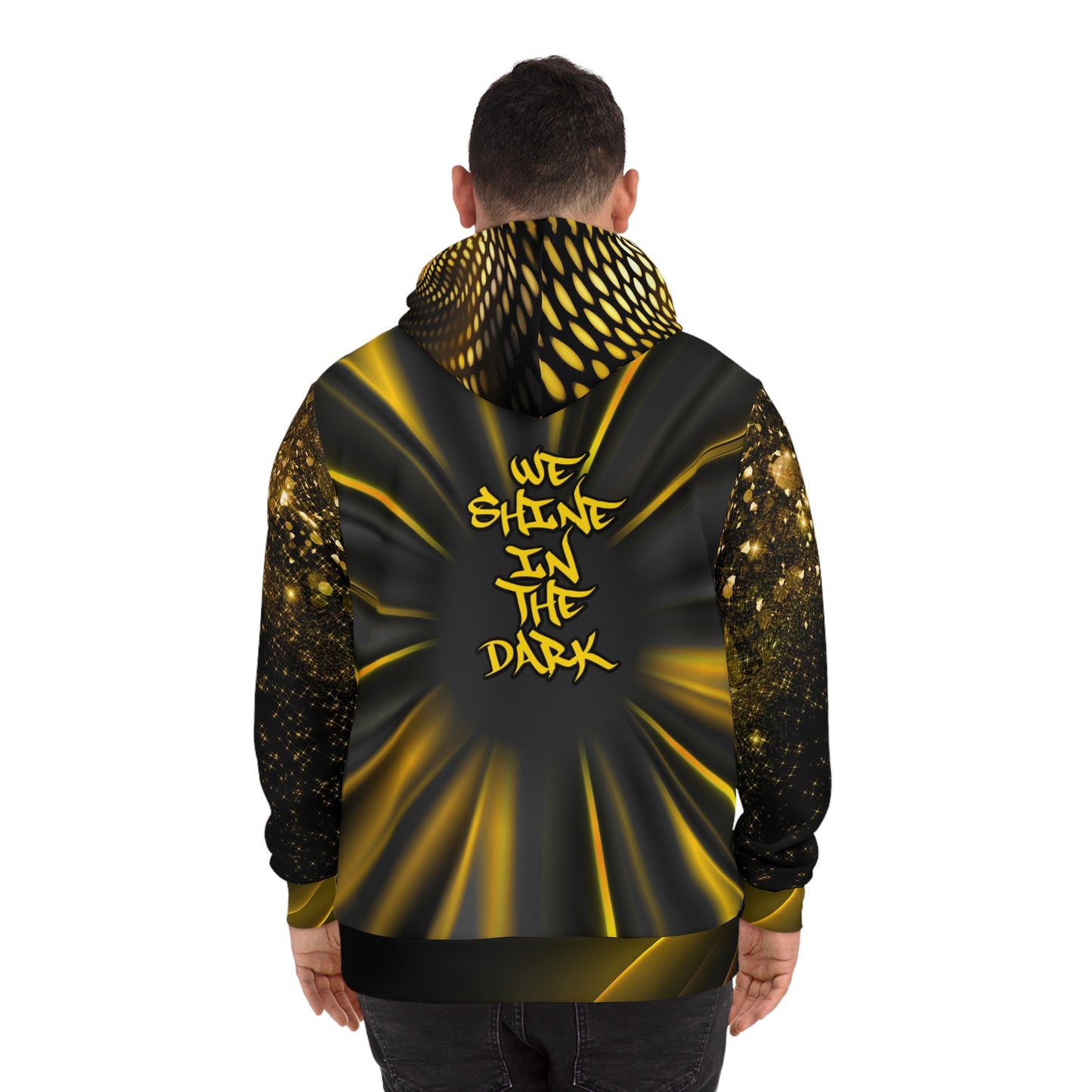 We Shine in the Dark Hoodie – Black, Yellow & Starry Magic