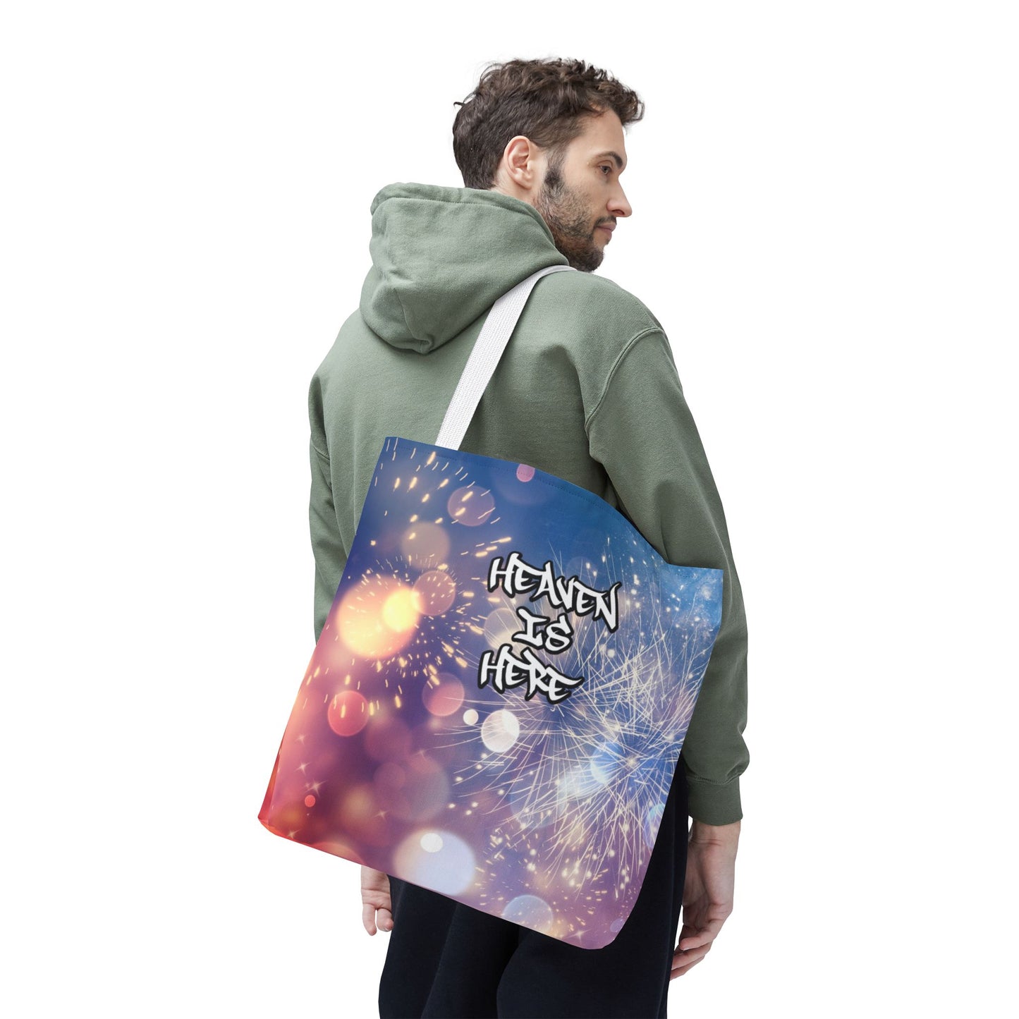 Heaven’s Here - Large Matching Tote Bag - Carry a Little Light Everywhere You Go