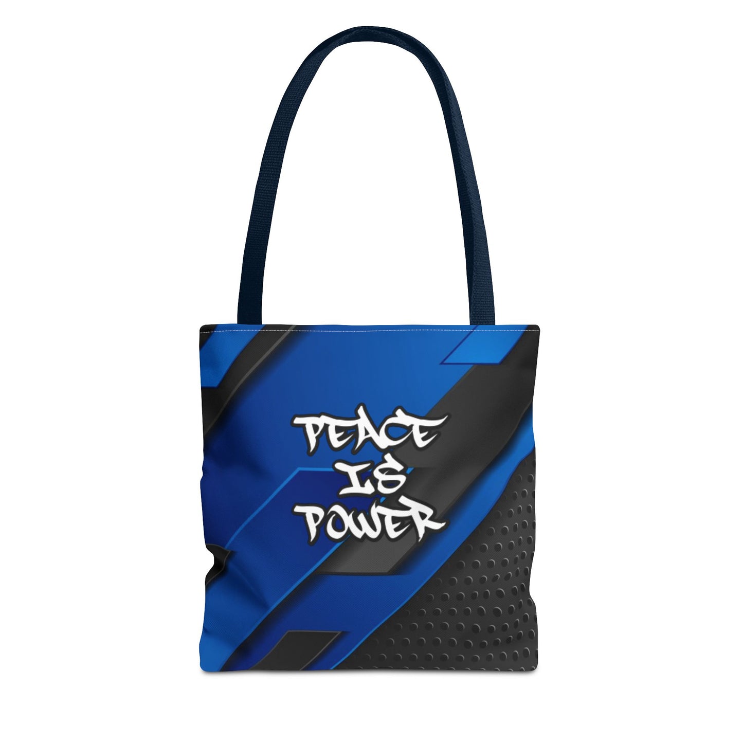 Peace Is Power - Small Matching Tote Bag - Calm, Cosmic, and Strong