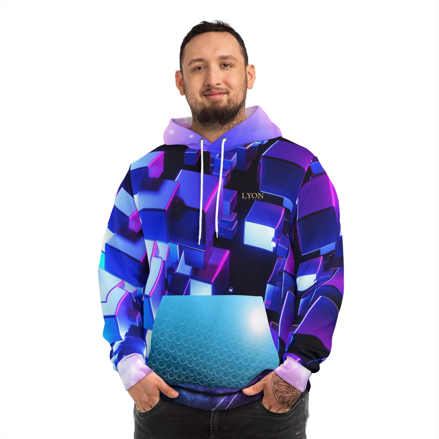 Joy Looks Good on You Hoodie – Blues, Purples & 3D Vibes