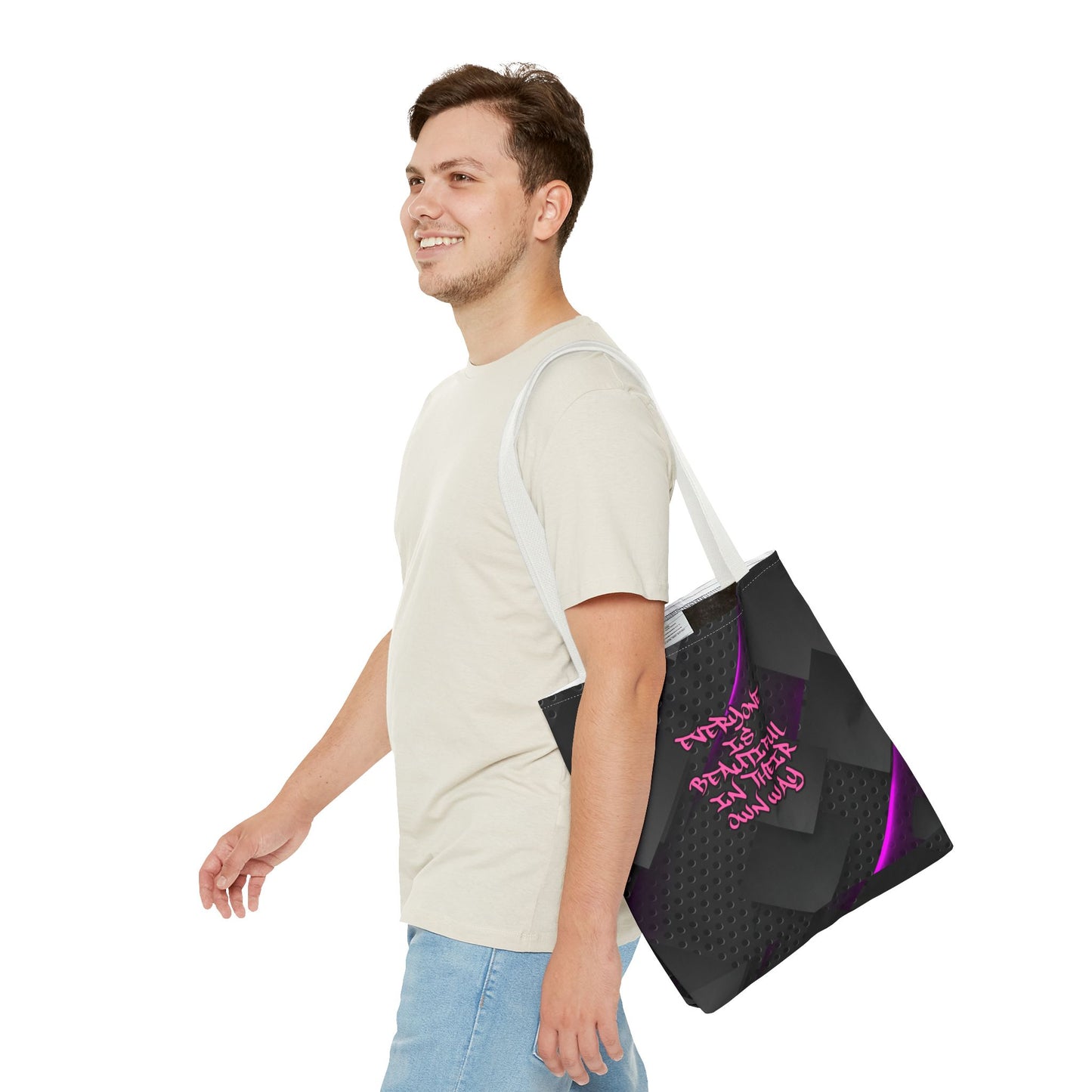 Everyone Is Beautiful In Their Own Way - Medium Matching Tote Bag - Bold Beauty. Bright Message.