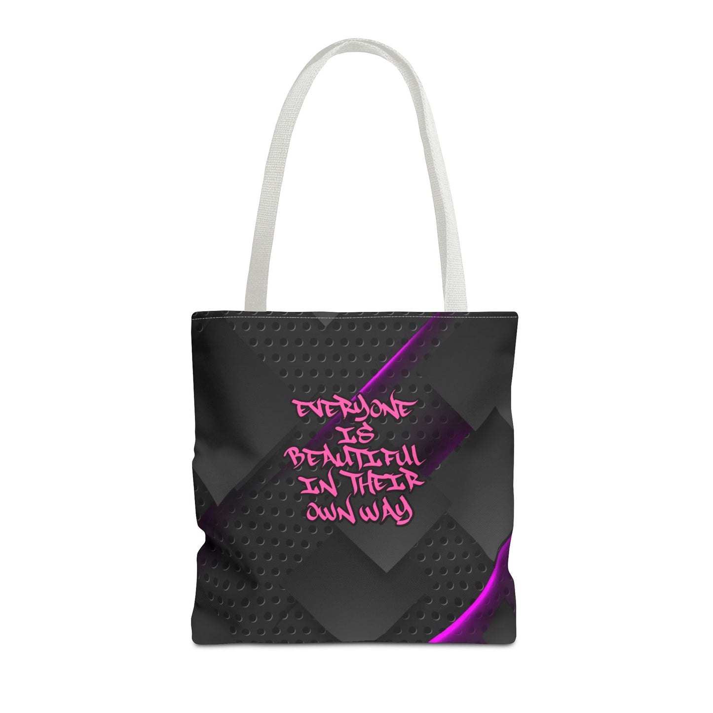 Everyone Is Beautiful In Their Own Way - Medium Matching Tote Bag - Bold Beauty. Bright Message.