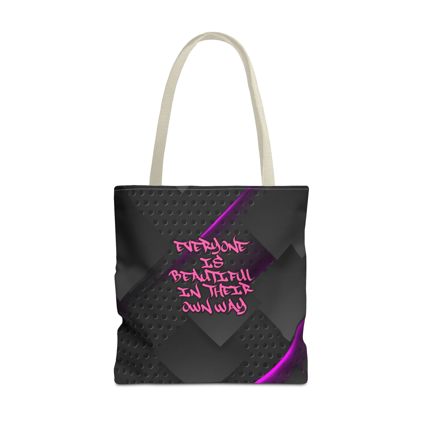 Everyone Is Beautiful In Their Own Way - Large Matching Tote Bag - Bold Beauty. Bright Message.