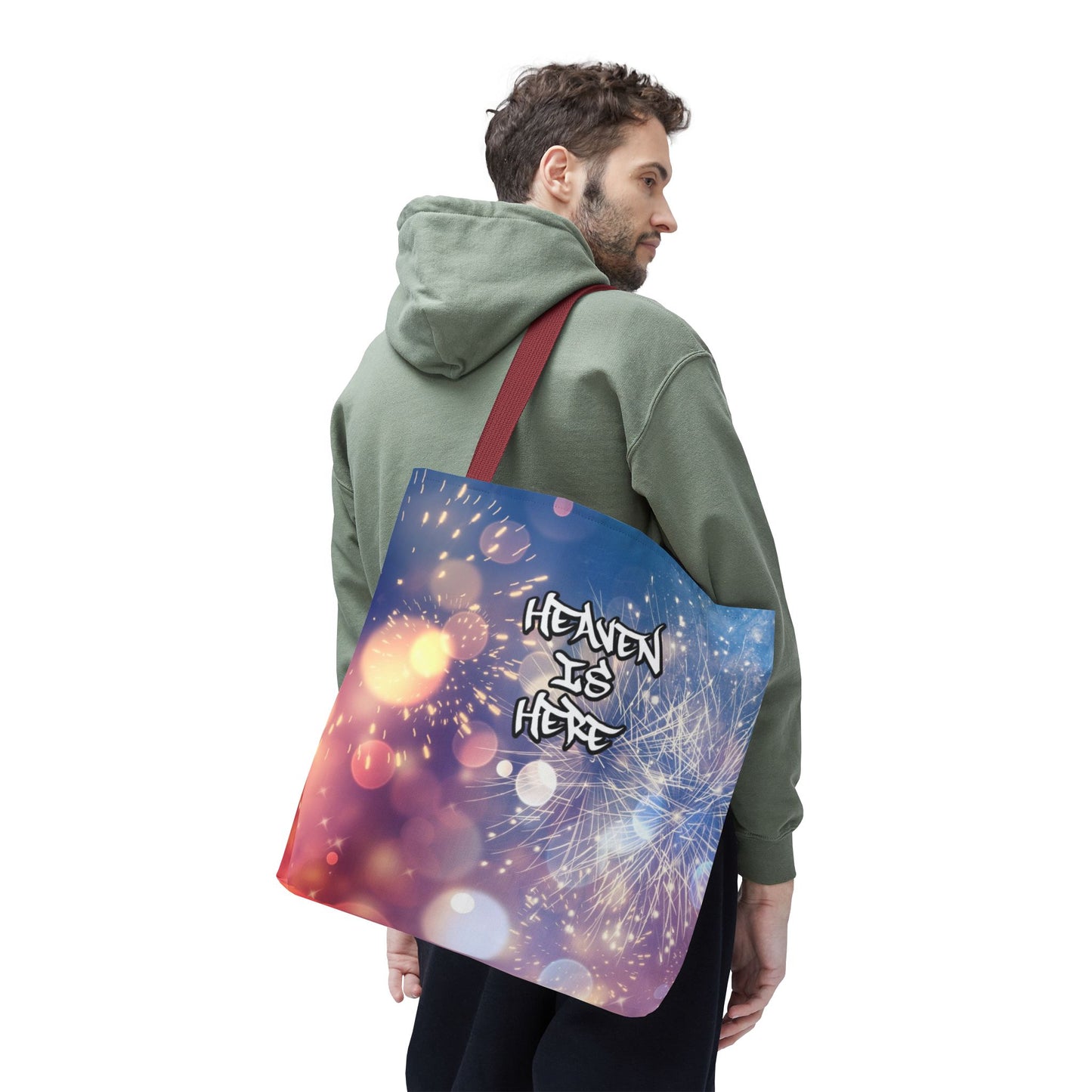 Heaven’s Here - Large Matching Tote Bag - Carry a Little Light Everywhere You Go