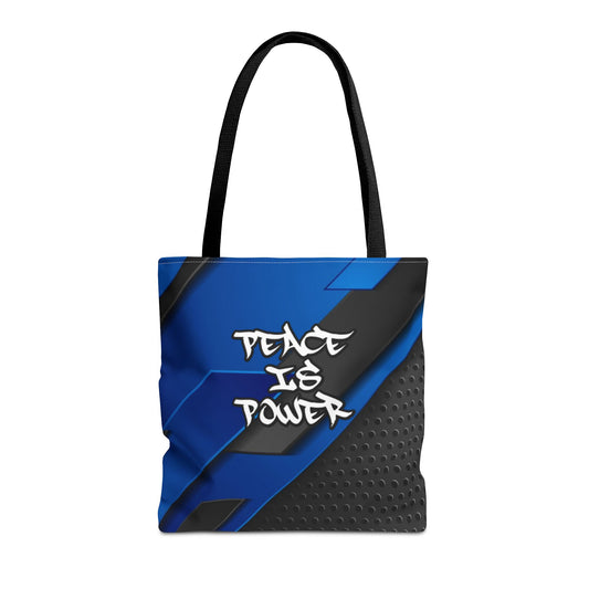 Peace Is Power - Medium Matching Tote Bag - Calm, Cosmic, and Strong