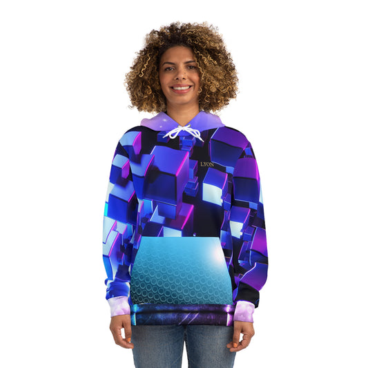 Joy Looks Good on You Hoodie – Blues, Purples & 3D Vibes